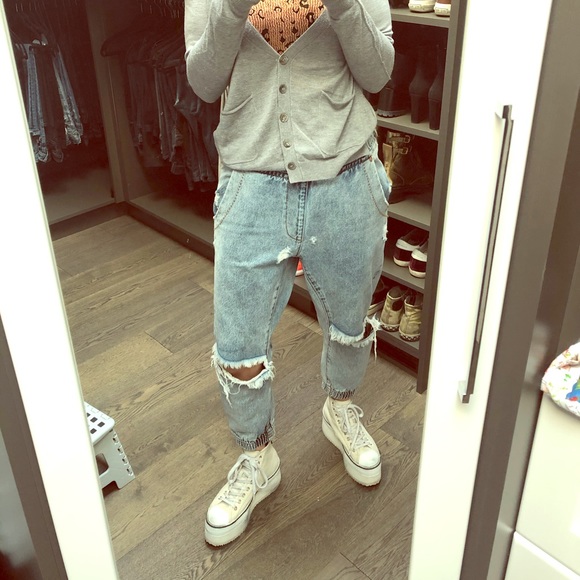 One Teaspoon Denim - One Teaspoon ripped drop crotch jeans